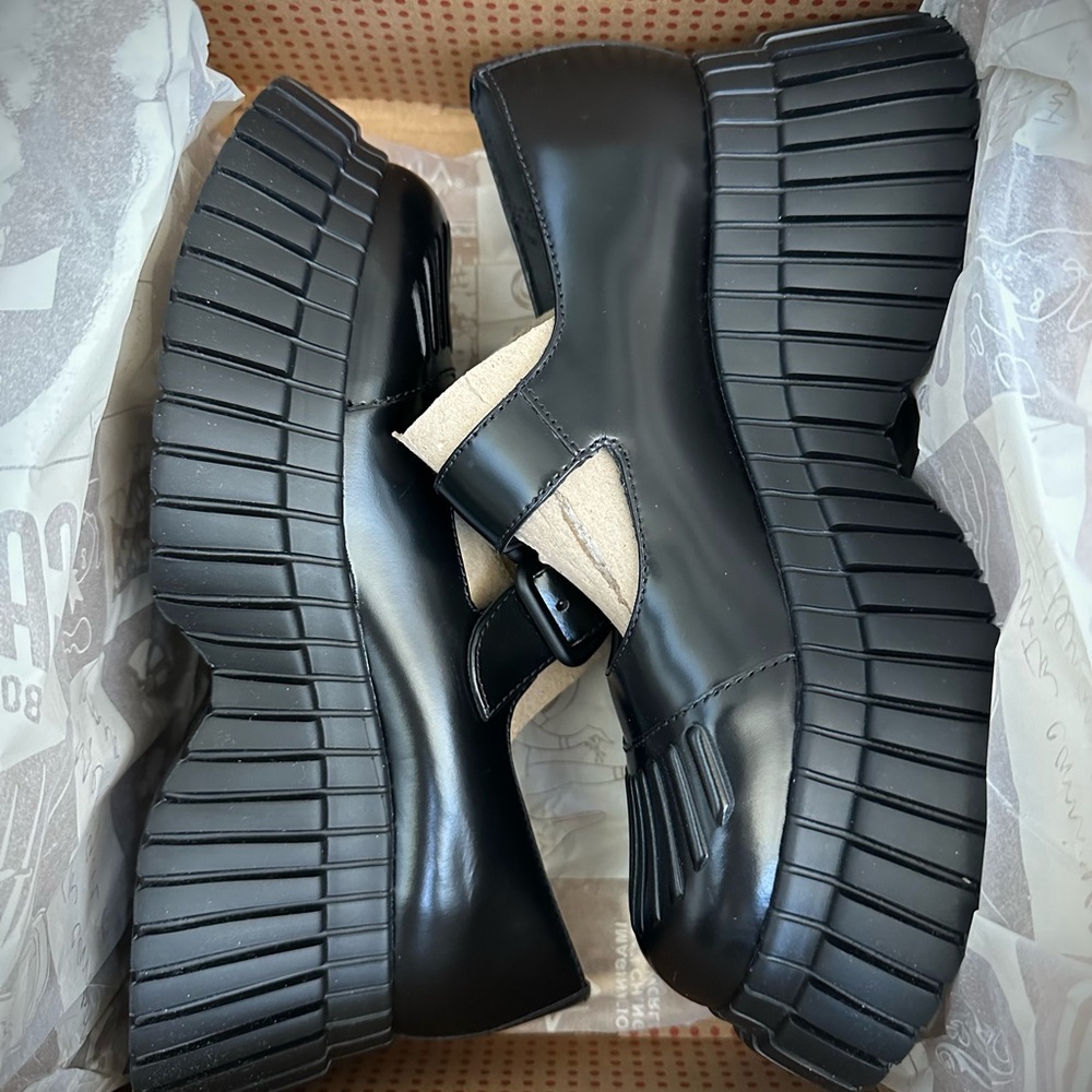 Camper Black Mary Jane Shoes with Buckle - Picture 7 of 10
